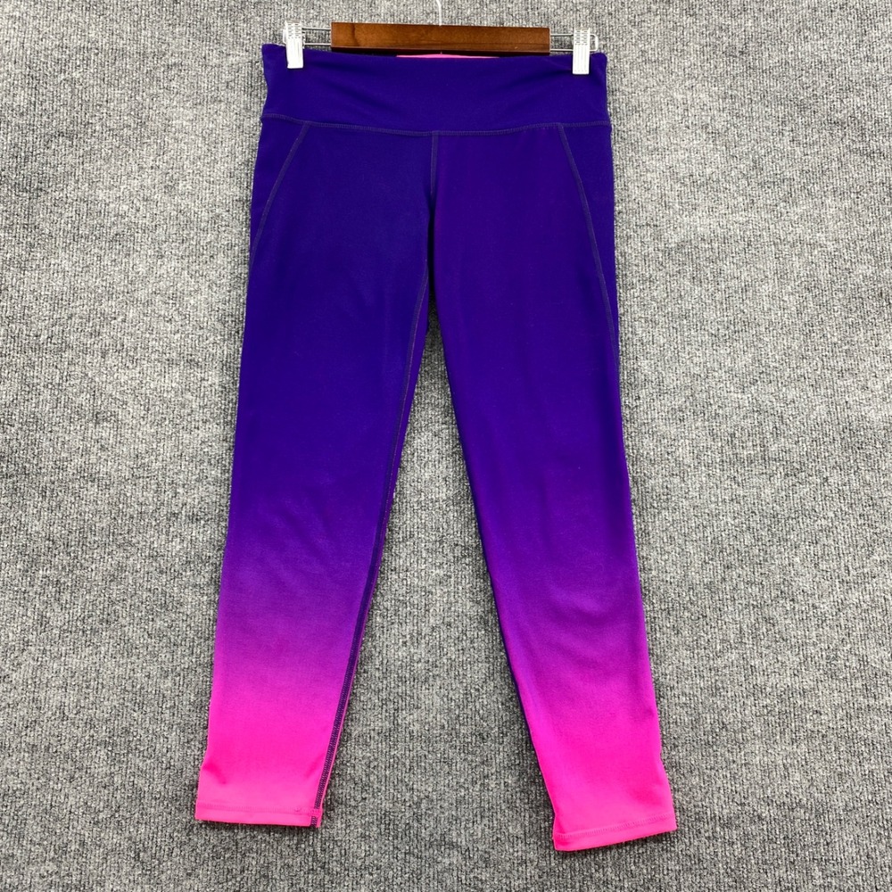 GapFit Y2K Leggings Womens S Purple Pink Ombre Workout Activewear Yoga‎ Gym